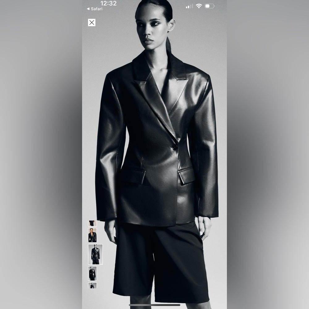 Zara Black Leather Jacket